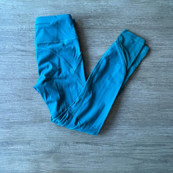 Athleta woman’s teal green high waist leggings - Picture 2 of 7
